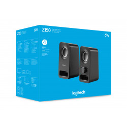 Logitech Haut-parleurs stéréo Z150 Son stéréo clair