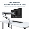 StarTech.com Support VESA pour Client Léger (jusqu'à 5kg) - Montage sous Bureau / Derrière Écran pour mini PC
