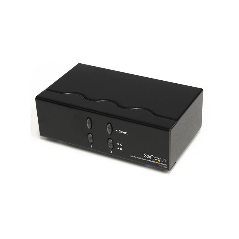 StarTech.com Répartiteur/commutateur de matrice vidéo VGA 2x2 avec audio