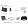 StarTech.com Hub USB 3.0 à 3 ports plus 1 port charge rapide avec socle pour PC portable et tablette Windows