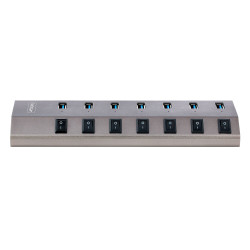 StarTech.com Hub USB-C avec Auto-Alimenté à 7 Ports - Hub USB Type C vers USB-A pour PC de Bureau/Portable - Hub USB 3.0 5Gbp