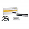StarTech.com Station d'Accueil Double Écran 4K60Hz DisplayPort et HDMI - Dock USB-C et USB-A - Dock USB 3.0 pour PC Portables 
