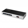 StarTech.com Station d'Accueil Double Écran 4K60Hz DisplayPort et HDMI - Dock USB-C et USB-A - Dock USB 3.0 pour PC Portables 