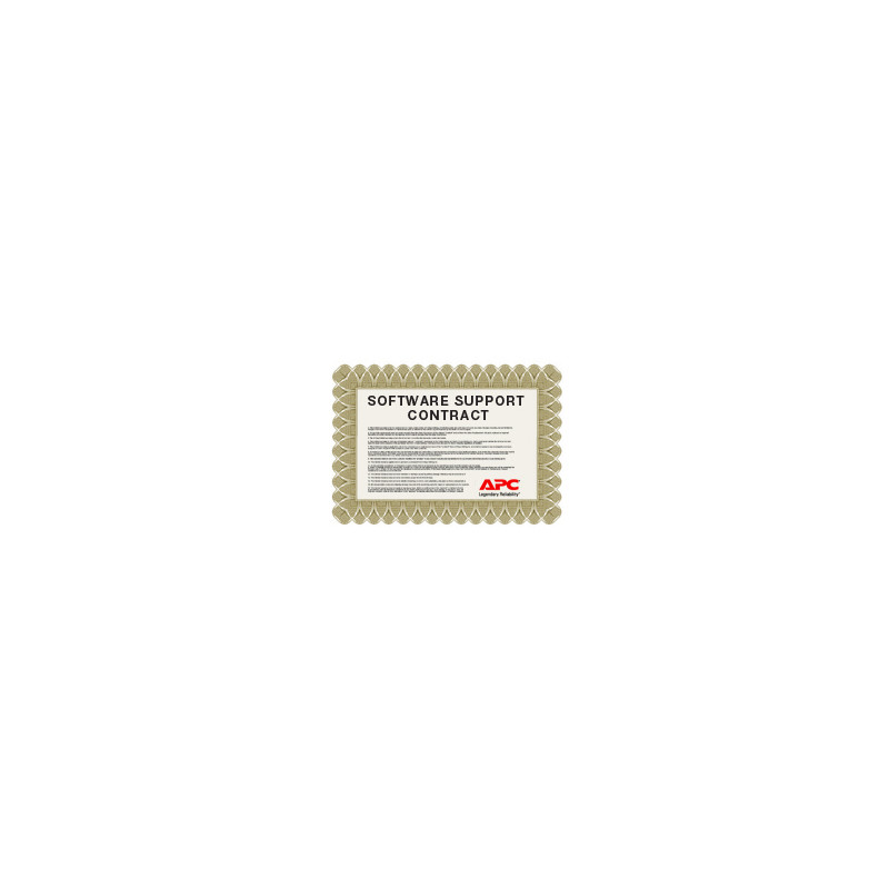 APC 1 Year InfraStruXure Central Basic Software Support Contract