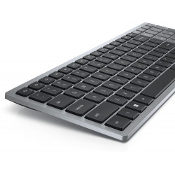 DELL KB740 clavier Bureau RF sans fil + Bluetooth AZERTY Français Gris, Noir