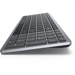DELL KB740 clavier Bureau RF sans fil + Bluetooth AZERTY Français Gris, Noir