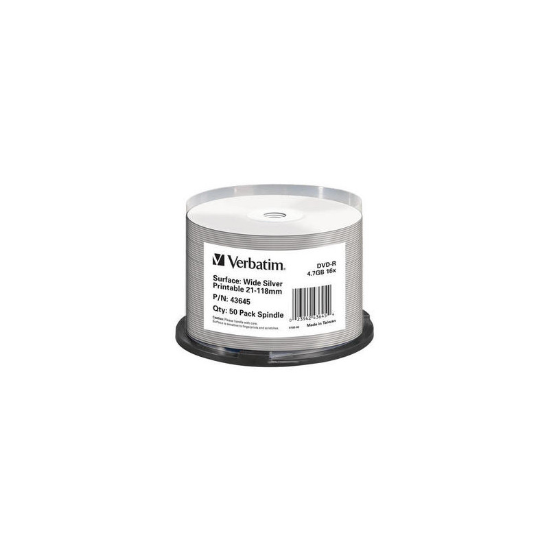 Verbatim 43645 DVD vierge 4,7 Go DVD-R 50 pièce(s)
