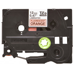 Brother TZe-B31 - Cassette à ruban pour étiqueteuse originale – Orange fluorescent, 12 mm de large