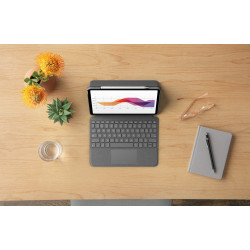 Logitech Folio Touch Gris Smart Connector AZERTY Français
