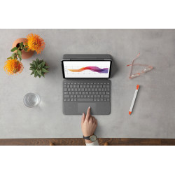 Logitech Folio Touch Gris Smart Connector AZERTY Français