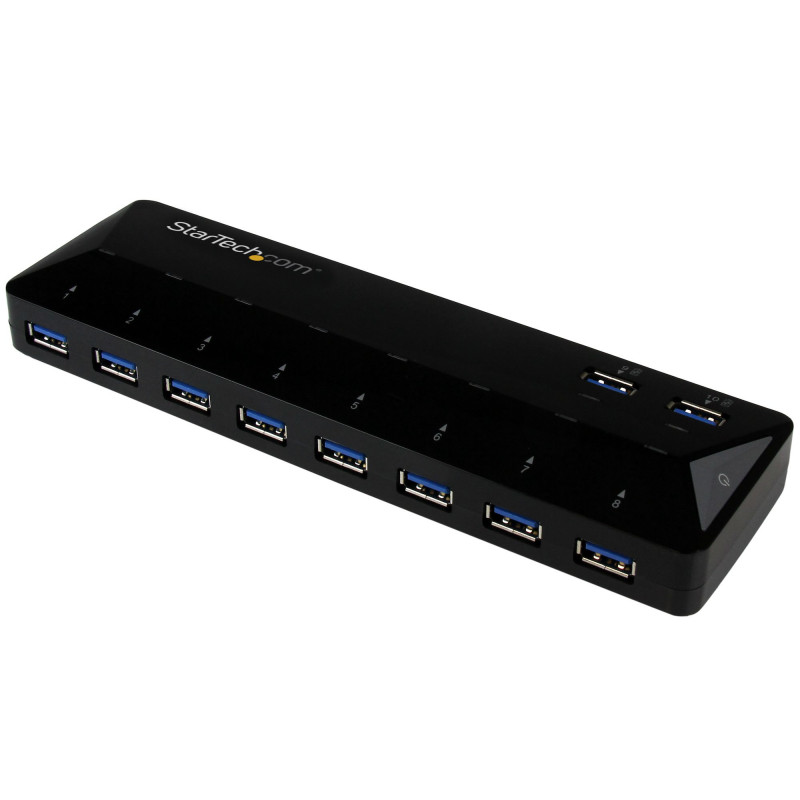 StarTech.com Concentrateur USB 3.0 (5Gbps) 10 ports avec Ports de Charge et de Synchronisation - 8 x USB-A, 2 x USB-A ports de 
