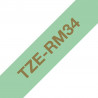 Brother TZE-RM34 ruban d'étiquette Couleur or sur menthe