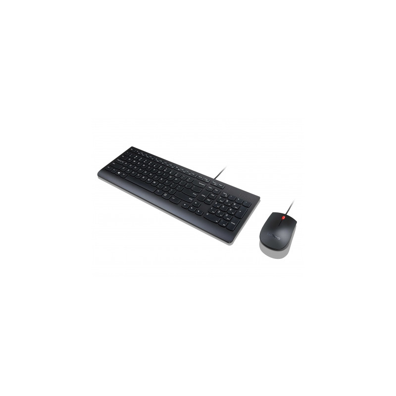 Lenovo 4X30L79897 clavier Souris incluse Universel USB QWERTZ Allemand Noir