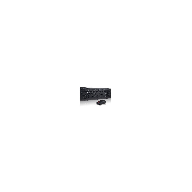 Lenovo 4X30L79922 clavier Souris incluse Universel USB QWERTY Noir