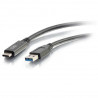 C2G Câble USB-C® vers USB-A SuperSpeed USB 5 Gbits/s M/M de 0,9 m - Noir
