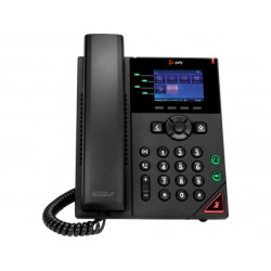 POLY Téléphone IP VVX 250 à 4 lignes et compatible PoE