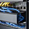 StarTech.com Panneau de Gestion de Câbles pour Rack 1U à Goulotte Horizontale avec Couvercle - Goulotte de Câbles pour Rack 