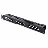 StarTech.com Panneau de Gestion de Câbles pour Rack 1U à Goulotte Horizontale avec Couvercle - Goulotte de Câbles pour Rack 