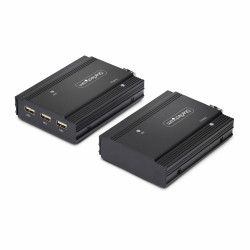 StarTech.com Extendeur KVM DisplayPort sur Fibre Optique, 4K 60Hz, Kit d'Extension de Console, Jusqu'à 300m (Multi-Mode) avec 