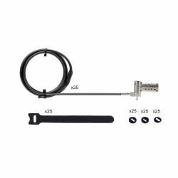 StarTech.com Lot de 25 Antivols Universels de 2m pour Ordinateur Portable, Câble de Sécurité Sérialisé pour Ordinateur Por