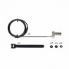 StarTech.com Lot de 25 Antivols Universels de 2m pour Ordinateur Portable, Câble de Sécurité Sérialisé pour Ordinateur Por