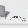 StarTech.com Lot de 25 Antivols Universels de 2m pour Ordinateur Portable, Câble de Sécurité Sérialisé pour Ordinateur Por