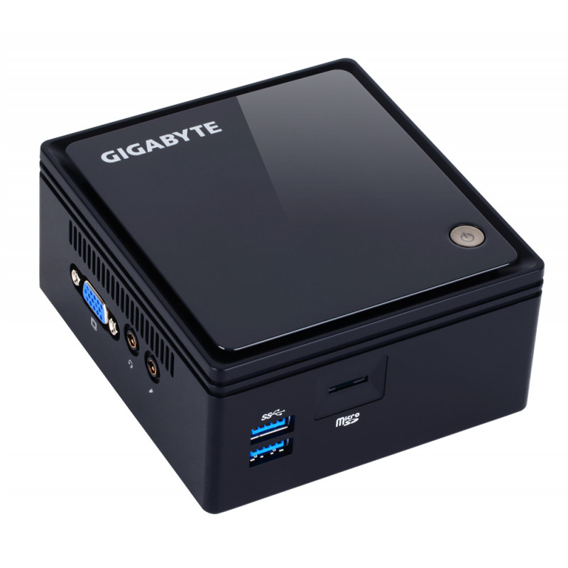 GIGABYTE GB-BACE-3160 barebone PC/ poste de travail 0,69L mini PC Noir J3160 1,6 GHz