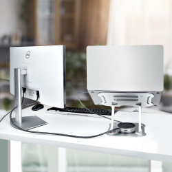 StarTech.com Support de Bureau pour Ordinateur Portable - Support Ergonomique Pliable pour PC Portable - Socle/Pupitre/Réhauss