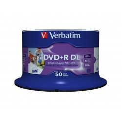 Verbatim 43703 DVD vierge 8,5 Go DVD-R 50 pièce(s)
