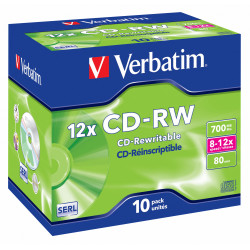 Verbatim CD-RW 12x 700 Mo...