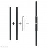Neomounts FPMA-CPCONNECTBLACK Connecteur pour tube d'extension