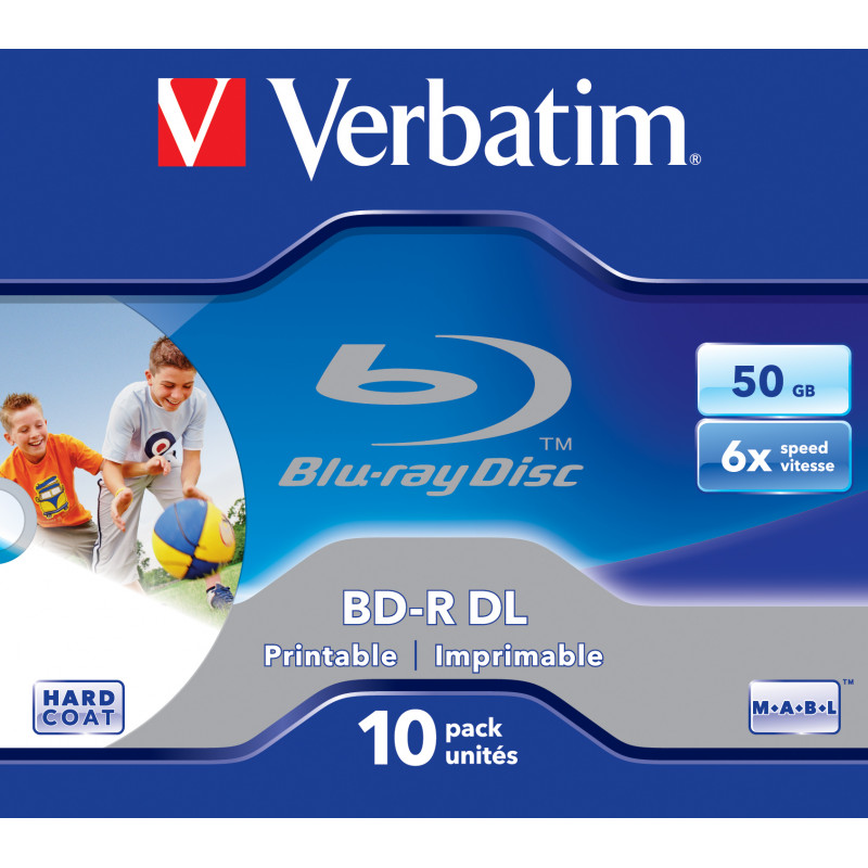 Verbatim 43736 disque vierge Blu-Ray BD-R 50 Go 10 pièce(s)