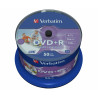 Verbatim DVD+R Wide Inkjet Printable No ID Brand 4,7 Go 50 pièce(s)