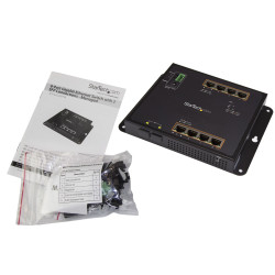 StarTech.com Switch Industriel POE+ Gigabit Ethernet 8 ports - 2 connexions MSA SFP - 30W - Switch Gbe Haute Puissance L2 admin