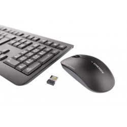 CHERRY DW 3000 Ensemble Clavier & Souris sans fil, noir, USB, AZERTY - FR