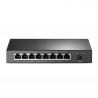 TP-Link TL-SF1008P Non-géré Fast Ethernet (10/100) Connexion Ethernet, supportant l'alimentation via ce port (PoE) Noir