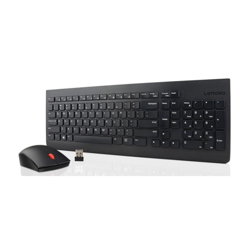 Lenovo 4X30M39490 clavier Souris incluse Universel RF sans fil Espagnole Noir