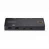StarTech.com C2-H46-UC2-PD-KVM commutateur écran, clavier et souris Noir