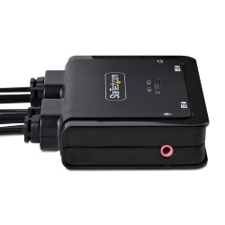 StarTech.com C2-D46-UC2-CBL-KVM commutateur écran, clavier et souris Noir