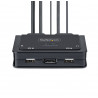 StarTech.com C2-D46-UC2-CBL-KVM commutateur écran, clavier et souris Noir