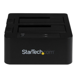 StarTech.com Station d'accueil USB 3.0 / eSATA pour 2 disques durs SATA III de 2,5 / 3,5 - Dock HDD / SSD avec UASP