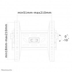 Neomounts LED-W220 Support pour écran mural 22-40" - inclinable
