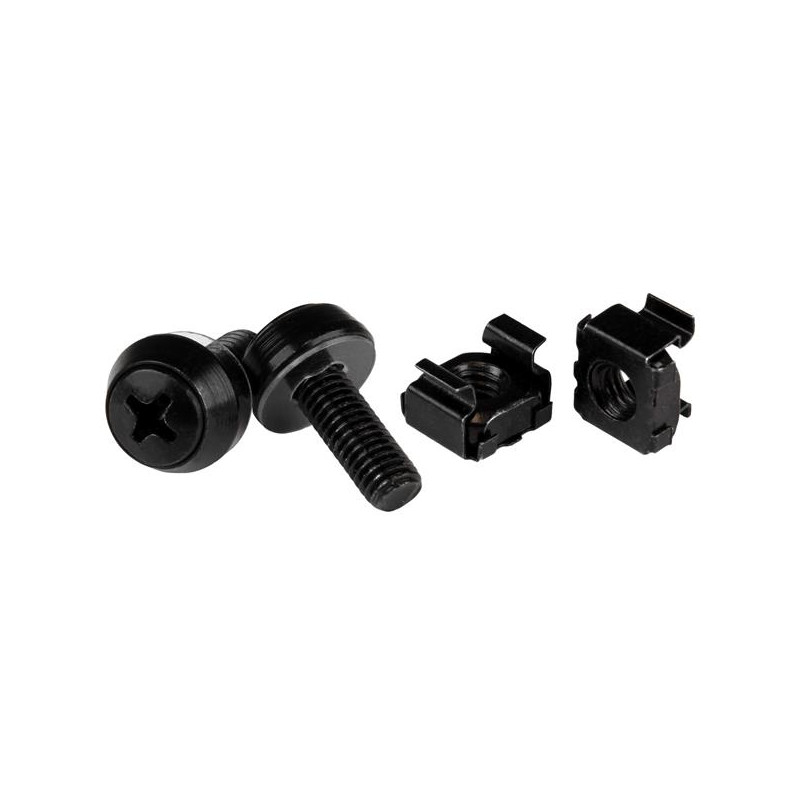 StarTech.com Paquet de 100 vis et écrous cages M6 x 12 mm - Noir