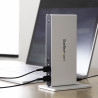 StarTech.com Station d'Accueil USB 3.0 pour Deux Écrans avec Adaptateurs DVI vers VGA et HDMI, 5x USB 3.0 et Audio - Station d