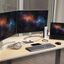 StarTech.com Station d'Accueil USB 3.0 pour Deux Écrans avec Adaptateurs DVI vers VGA et HDMI, 5x USB 3.0 et Audio - Station d