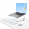 StarTech.com Support Ordinateur Portable (5kg) - Socle Ordinateur Portable en Aluminium, Argenté - Réhausseur PC pour MacBook