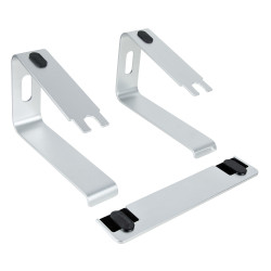 StarTech.com Support Ordinateur Portable (5kg) - Socle Ordinateur Portable en Aluminium, Argenté - Réhausseur PC pour MacBook