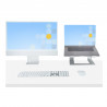 StarTech.com Support Ordinateur Portable (5kg) - Socle Ordinateur Portable en Aluminium, Argenté - Réhausseur PC pour MacBook
