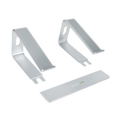 StarTech.com Support Ordinateur Portable (5kg) - Socle Ordinateur Portable en Aluminium, Argenté - Réhausseur PC pour MacBook