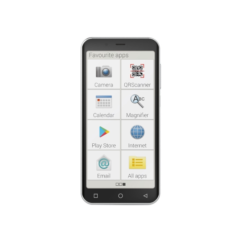 Emporia emporiaSMART.4 12,7 cm (5") SIM unique Android 10 4G USB Type-C 3 Go 32 Go 2500 mAh Noir